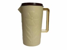 Jarro de suco vintage esterilite 441 flor em relevo dois quartos comprar usado  Enviando para Brazil