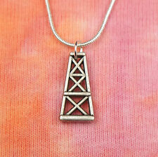 Colar Derrick Oil Rig, masculino ou feminino escolha 16-36" corrente broca a gás novo na caixa, usado comprar usado  Enviando para Brazil