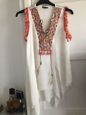 White embroidered tassle for sale  MANSFIELD
