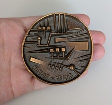 Milano medaglia bronzo usato  Italia