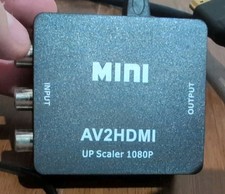 Usado, Conversor adaptador RCA para HDMI (Mini AV2HDMI 1080P Up Scaler) 720 pol/saída 1080p comprar usado  Enviando para Brazil