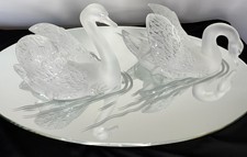 Lalique pair cygne for sale  Bloomfield Hills
