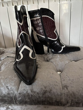 zara cowboy boots for sale  EPPING