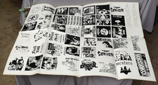 Usado, Folha sem cortes de 46 adesivos de metal punk/thrash da década de 1980 desajustados, Samhain, Antraz, DOA comprar usado  Enviando para Brazil