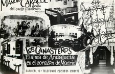 Cartão postal c15002 Manolo Caracol Los Canasteros Restaurant Barbieri 10 Madrid comprar usado  Enviando para Brazil