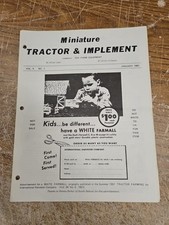 Usado, Revista miniatura de trator e implemento janeiro de 1981 White Farmall  comprar usado  Enviando para Brazil