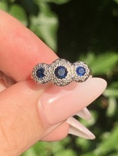 18 carat gold sapphire ring for sale  BRIGHTON