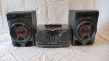 Używany, Zestaw audio wieża LG CK-43 + głośniki + pilot na sprzedaż  PL