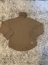 Usado, Suéter Michael Michael Kors gola alta tamanho P bainha curva malha oversized marrom comprar usado  Enviando para Brazil