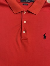 Polo Ralph Lauren Masculino Ajuste Clássico Polo Vermelho Azul Marinho Pônei Manga Curta Médio comprar usado  Enviando para Brazil