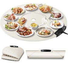 Bandeja de aquecimento redonda elétrica portátil dobrável e enrolável tapete de aquecimento de silicone... comprar usado  Enviando para Brazil