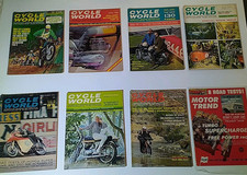 Cycle World Magazine 8 issue lot 1966 Vintage Motorcycle Road Racing Motocross comprar usado  Enviando para Brazil