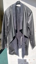 Black faux leather for sale  BUCKFASTLEIGH
