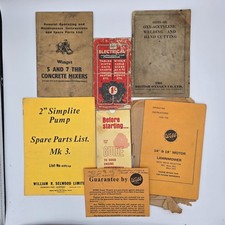 Vintage machinery manuals for sale  LITTLEHAMPTON