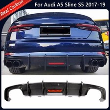 Spoiler labial difusor traseiro fibra de carbono real para Audi A5 Sline S5 2017-19 comprar usado  Enviando para Brazil