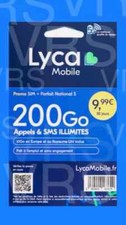 Lyca carte sim d'occasion  Paris X