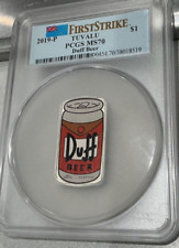 Moeda de prata 2019 Tuvalu Simpsons DUFF BEER 1 oz .9999 - PCGS MS70 First Strike comprar usado  Enviando para Brazil
