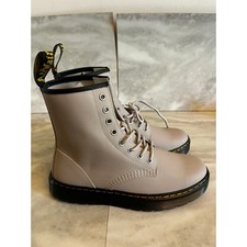 Bota de combate Dr. Martens Zavala cinza acastanhado com cadarço couro robusto punk tamanho 8 comprar usado  Enviando para Brazil