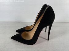 Zapatos de tacón Entrupy Autenticados Certificado de Autenticidad Christian Louboutin Italia Negro Mujer 38 segunda mano  Embacar hacia Argentina