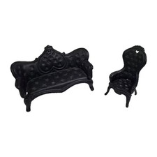 Usado, Par de móveis de arte em ferro fundido preto miniatura sofá cadeira JM271 comprar usado Usado, Par de móveis de arte em ferro fundido preto miniatura sofá cadeira JM271 comprar usado  Enviando para Brazil