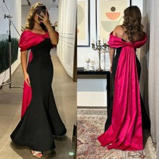 Elegante vestido sereia com gravata borboleta de cetim para festa feminina tapetes vermelhos uso formal comprar usado  Enviando para Brazil