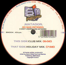 MATADOR - No Mas Entiendo (I Don'T Understand Anymore) - 1998 - Blue Mast UK na sprzedaż MATADOR - No Mas Entiendo (I Don'T Understand Anymore) - 1998 - Blue Mast UK na sprzedaż  Wysyłka do Poland