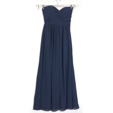 Vestido de dama de honra social feminino tamanho 8 azul escuro 8159 vestido de chiffon sem alças comprar usado  Enviando para Brazil
