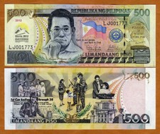Filipinas, 500 Piso, 2012, P-214B, UNC Comemorative Bank of Manila comprar usado  Enviando para Brazil