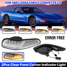 Luz indicadora lateral de canto frontal sem erros LED transparente para 97-04 Chevy Corvette C5 comprar usado  Enviando para Brazil