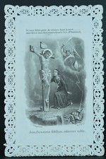 Carta Santa Firmata Langlume "Gesù, Tesoro Fedele..." Canivet In Pizzo Bianco comprar usado  Enviando para Brazil