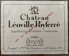 étiquette château léoville d'occasion  Toul