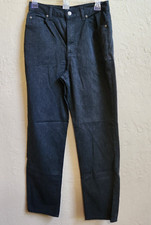 Usado, Jeans Crazy Horse Liz Claiborne tamanho 6 preto elástico cintura alta reta 29" X 30" comprar usado  Enviando para Brazil