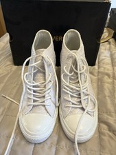 Converse white leather for sale  CHESTERFIELD