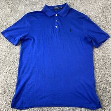 Camisa polo masculina Ralph Lauren ajuste clássico tamanho P azul manga curta algodão comprar usado  Enviando para Brazil