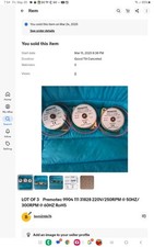 "Lote de 3" motores de toca-discos Premotec 9904-111-31828 220V●250rpm@50hz●300rpm@60hz comprar usado  Enviando para Brazil