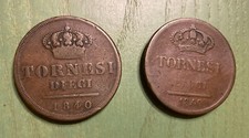 Tornesi 1840 variante usato  Palermo
