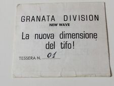Tessera ultras granata usato  Foligno