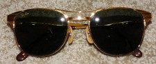 ÓCULOS DE SOL ORIGINAL RAY-BAN BAUSCH & LOMB SIGNET, W0386 WPAS, ARMAÇÃO DOURADA comprar usado  Enviando para Brazil