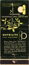 Suplemento alimentar Nutrilite, mais do que apenas vitaminas! Capa Matchbook Vintage comprar usado  Enviando para Brazil