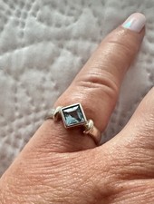 Aquamarine sterling silver for sale  LEE-ON-THE-SOLENT