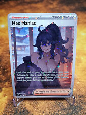 Hex Maniac Sexy Full Art Holofoil Pokemon Custom Waifu Card SAKURA WINTER, usado comprar usado  Enviando para Brazil