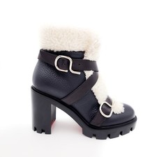 Botas Christian Louboutin Pole Chick couro preto Shearling Trek UE 36.5 comprar usado  Enviando para Brazil