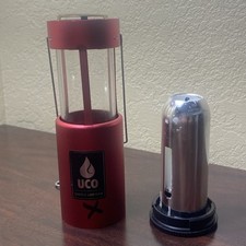 Lanterna de vela UCO feita nos EUA VERMELHA acampamento caminhadas alumínio ao ar livre colapso comprar usado  Enviando para Brazil