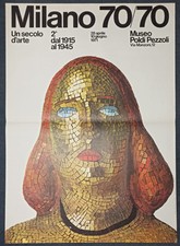 Poster lucio fontana usato  Verbania
