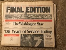 Vintage newspaper washington for sale  Olney