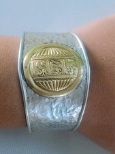 Bracelet manchette argent d'occasion  Frejus