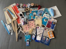 Lote de suprimentos de costura vintage agulhas botões prendedor linha pinos bobinas comprar usado  Enviando para Brazil