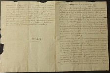 Bataille lens manuscrit d'occasion  Coulans-sur-Gée
