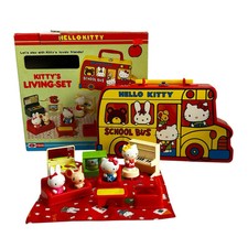 Usado, Sanrio Hello Kitty School Bus Kitty’s Living Set Play House Furniture Vintage comprar usado  Enviando para Brazil