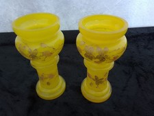 Bohemian enamelled yellow for sale  THETFORD